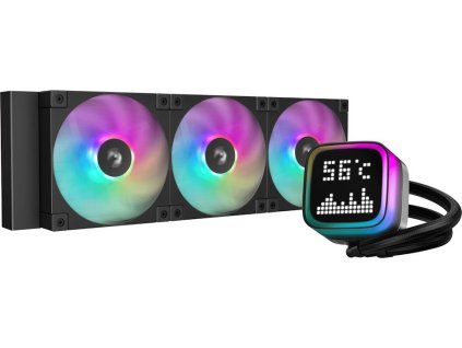 DEEPCOOL LP360 ARGB / 3x120mm ARGB fan / digitální display / černý