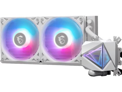 MSI MAG CORELIQUID I240 WHITE/ 2x 120mm ARGB fan / bílý
