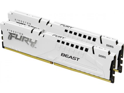 KINGSTON DIMM DDR5 32GB (Kit of 2) 6000MT/s CL36 FURY Beast Bílá EXPO