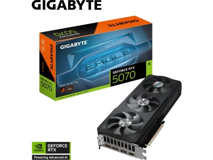 GIGABYTE GeForce RTX 5070 EAGLE OC 12G, 12G GDDR7, 3xDP, 1xHDMI