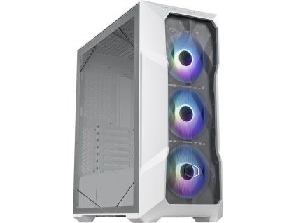 Cooler Master MasterBox TD500 Mesh V2, ATX, Průhledná bočnice, 3x 120mm ARGB Fan, Bílá