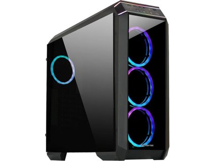CHIEFTEC STALLION II, ATX, 1x USB-C 3.2, 2x USB 3.1, 1x USB 2.0, 4x 120mm RGB Fan, černá