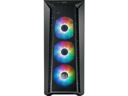 Cooler Master MasterBox 520 Mesh, ATX, Průhledná bočnice, 3x 120mm ARGB Fan, ARGB Hub, Černá
