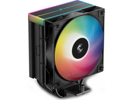 DEEPCOOL chladič AG400 ARGB V2 / 120mm fan ARGB / 4x heatpipes / PWM / pro Intel i AMD / černý