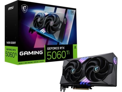 MSI GeForce RTX 5060 Ti 16G GAMING OC, RTX 5060 Ti, 16GB GDDR7, 3xDP, 1xHDMI
