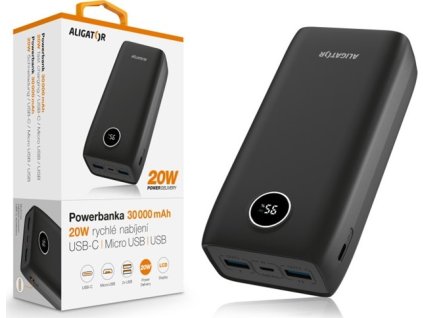ALI PB PD 20W+QC 22,5A,30000mAh PBPD30BK