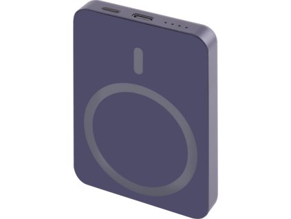 EMOS POWERBANKA WI 522, bezdrátové nabíjení 20W, 5.000mAh, MODRÁ, 1xUSB-C