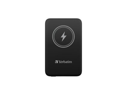VERBATIM Powerbanka Charge 'n' Go, Magnetická, 10000 mAh, USB-C, Černá