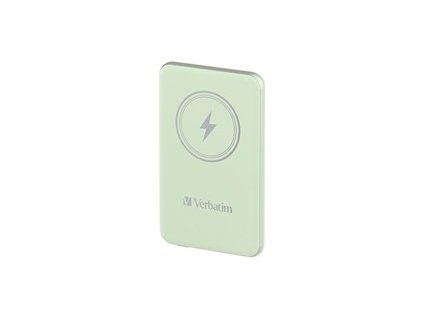 VERBATIM Powerbanka Charge 'n' Go, Magnetická, 5000 mAh, USB-C, Zelená