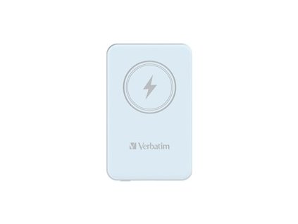 VERBATIM Powerbanka Charge 'n' Go, Magnetická, 5000 mAh, USB-C, Modrá