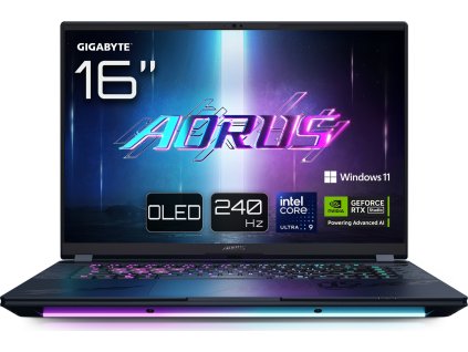 Gigabyte AORUS MASTER 16/BYHC5EEE64SP/U9-275HX/16"/2560x1600/32GB/1TB/RTX 5080/W11P/Dark Tide/2R
