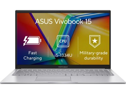 ASUS Vivobook 15 (X1504VA-NJ1720W), i5-1334U, 15.6" 1920 x 1080, 8GB, 512GB SSD, UHD, W11 Home, Silver