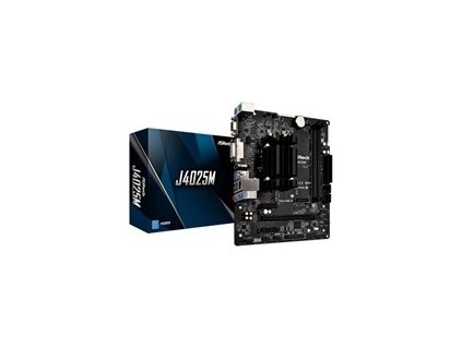 ASRock MB Intel procesor J4025M, 2xDDR4, HDMI, VGA, DVI-D, mATX
