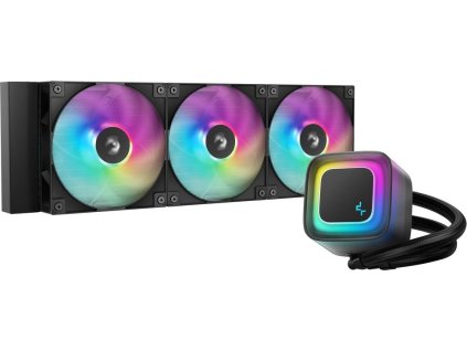 DEEPCOOL  LE360 V2 / 3x120 PWM ARGB fan / displej / černý
