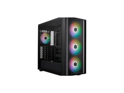 Cooler Master MasterBox 600, ATX, Průhledná bočnice, 3x 140mm ARGB Fan, 1x 120mm ARGB Fan, ARGB Hub, Černá