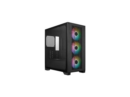 Cooler Master Elite 301, mATX, Průhledná bočnice, 3x 120mm ARGB Fan, Černá