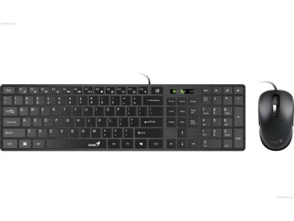 GENIUS Slimstar C126/ Copilot/ USB/ černá/ CZ+SK layout