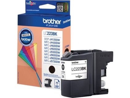 BROTHER INK LC-223BK černý inkoust (až 550 stran A4 dle ISO 24711)