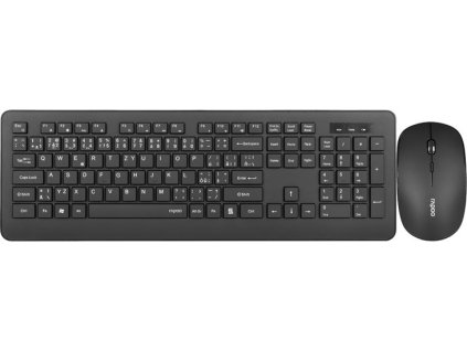 RAPOO Set klávesnice a myš 8310M, Multi-mode, Bezdrátový set, CZ/SK, Černá