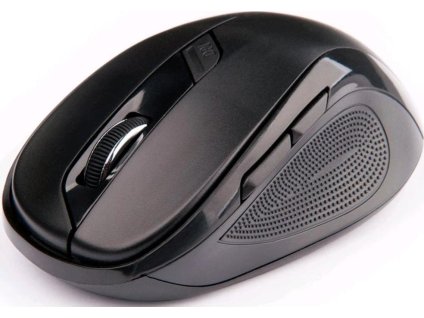 C-TECH myš WLM-02, černá, bezdrátová, 1600DPI, 6 tlačítek, USB nano receiver
