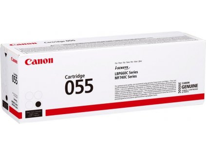 Canon TONER CRG-055 černý pro i-SENSYS LBP663Cdw, LBP664Cx, MF742Cdw, MF744Cdw (2 300 str.)