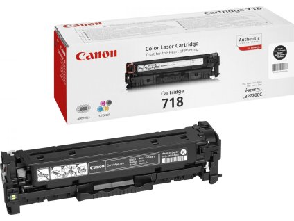 Canon TONER CRG-718BK černý pro  i-Sensys LBP7200CDN, LBP7210Cdn, LBP7660CDN, LBP7680CX, MF724Cdw, MF728Cdw (3 400 str.)
