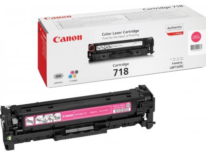 Canon TONER CRG-718M purpurová pro i-Sensys LBP7200CDN, LBP7210Cdn, LBP7660CDN, LBP7680CX, MF724Cdw, (2 900 str.)