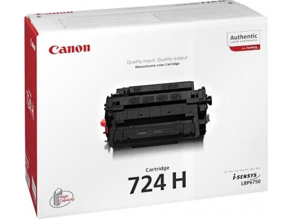Canon TONER 724H černý pro i-SENSYS LBP6750DN, LBP6780x, LBP7780Cx, MF512x, MF515x (12 500 str.)