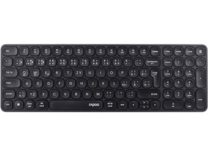 RAPOO Klávesnice E9310M, Bezdrátová 2.4GHz, Bluetooth, CZ/SK, černá