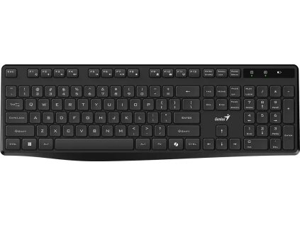 GENIUS klávesnice KB-7200, bezdrátová 2,4GHz, Mini-receiver, Copilot, CZ+SK layout, černá