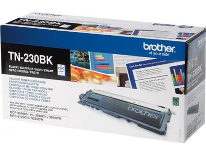 BROTHER tonerová kazeta TN-230BK/ HL-3040/ 3070/ NFC-9010/ 9120/ 9320/ 2200 stránek/ Černý