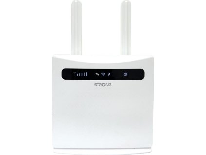 STRONG 4G LTE router 300/ Wi-Fi standard 802.11b/g/n/ 300 Mbit/s/ 2,4GHz/ 4x LAN (1x WAN)/ USB/ SIM slot/ bílý