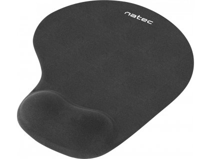 Podložka pod myš ergonomická gelová Natec Marmot, černá, 245x225 mm