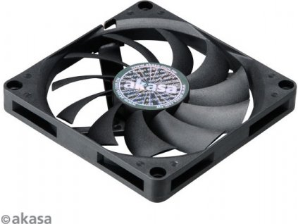 AKASA ventilátor Slimfan, 80 x 10mm, kluzné ložisko, pro HTPC systémy