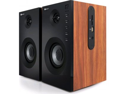C-TECH repro SPK-550BT, 2.0, dřevěné, bluetooth, dálkové ovládání