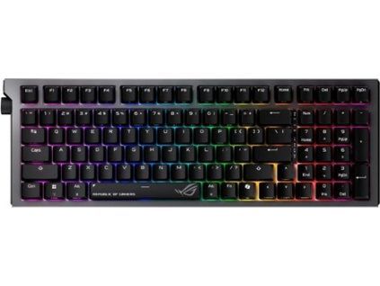ASUS klávesnice ROG Strix Morph 96 WL, Mechanická, Bezdrátová, US, černá