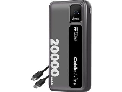 OBAL:ME CablePulse Powerbanka 20000mAh 22,5W Black