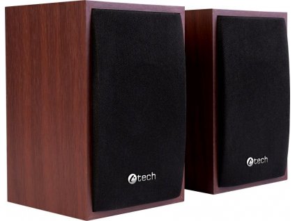 C-TECH Repro SPK-09, 2.0, dřevěné, USB