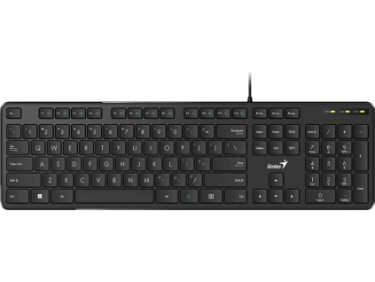 GENIUS klávesnice Slimstar M200 Copilot / Drátová/ USB/ černá/ CZ+SK layout
