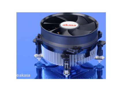 AKASA chladič CPU AK-CC7108EP01 pro Intel  LGA 775 a 1156, 92mm PWM ventilátor, do 77W