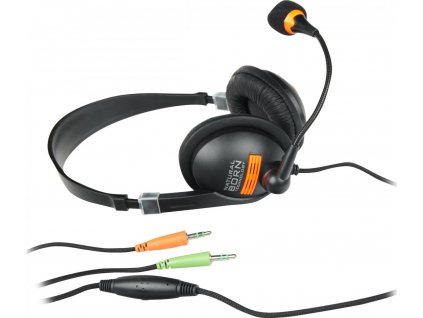 NATEC headphones Drone USB with microphone black