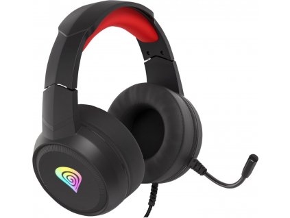 NATEC Genesis gaming headset Neon 200 RGB black-red