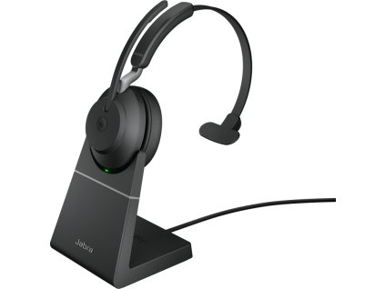 Jabra náhlavní souprava se stojánkem Evolve2 65, Link 380a MS, mono, černá