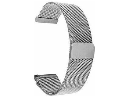 Tactical 640 Loop Magnetický Kovový Řemínek 20mm Silver