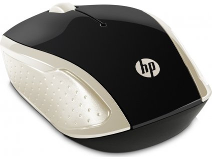 HP myš - 200 Mouse, Wireless, Silk Gold