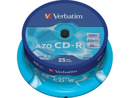 VERBATIM CD-R(25-Pack)Spindle/Crystal/DLP/52x/700MB