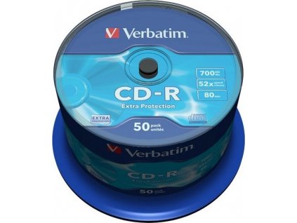 VERBATIM CD-R(50-Pack)Spindle/Extra Protection/DL/52x/700MB