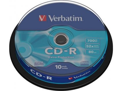VERBATIM CD-R(10-Pack)Spindle/EP/DL/52x/700MB
