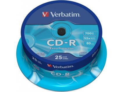 VERBATIM CD-R(25-Pack)Spindle/Extra Protection/DL/52x/700MB