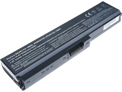 Baterie T6 Power Toshiba Satellite L730, L735, L740, L745, L750, L755, L775, 5200mAh, 56Wh, 6cell
